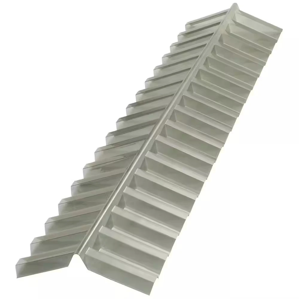Suntuf 4 ft Polycarbonate Ridge Cap Flashing in Solar Gray 108654 - The Home Depot