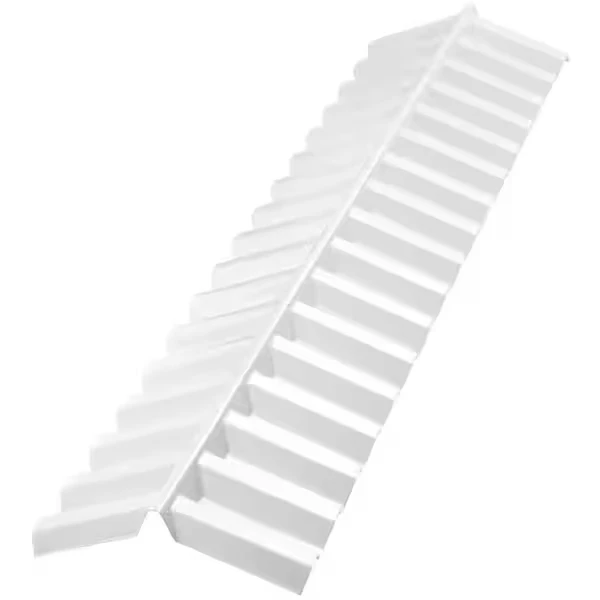 Suntuf 4 ft Polycarbonate Ridge Cap Flashing in White Opal 109755 - The Home Depot